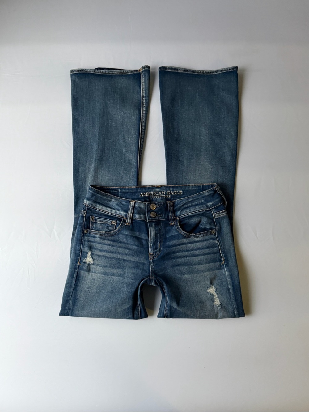 American eagle double button bootcut jeans
